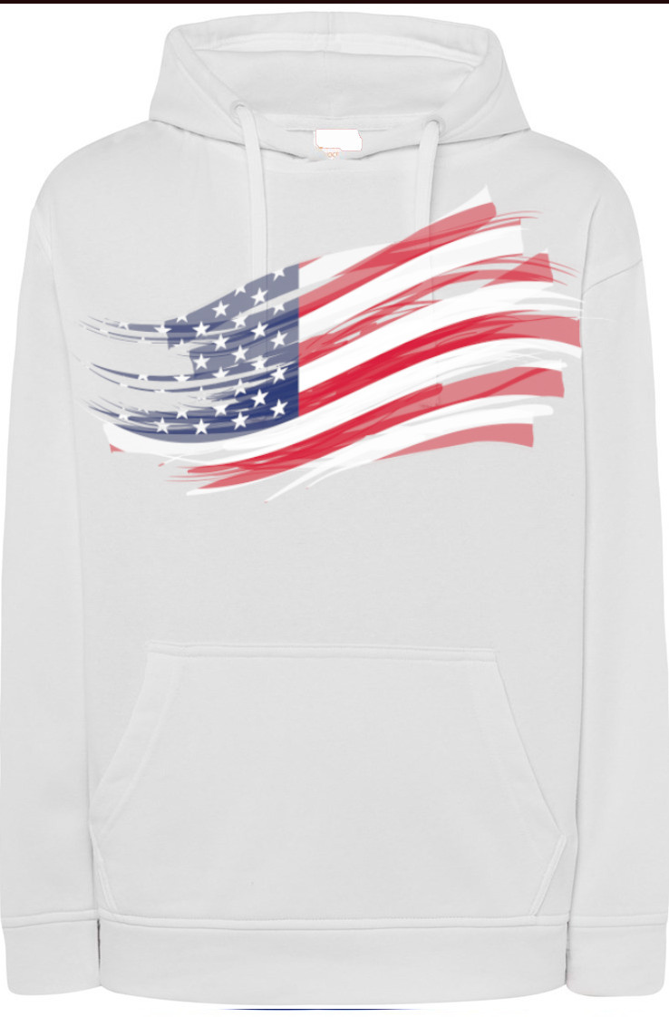 Usa Pánská módní mikina s kapucí a potiskem r.XXL