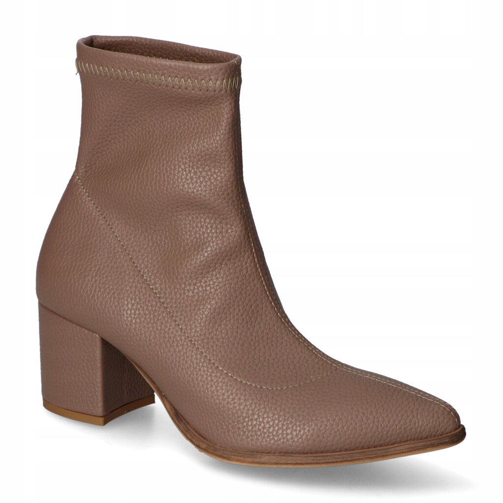 Kotníkové Kotníkové Boty Nicole 2844/119 tmavě béžové, velikost 38