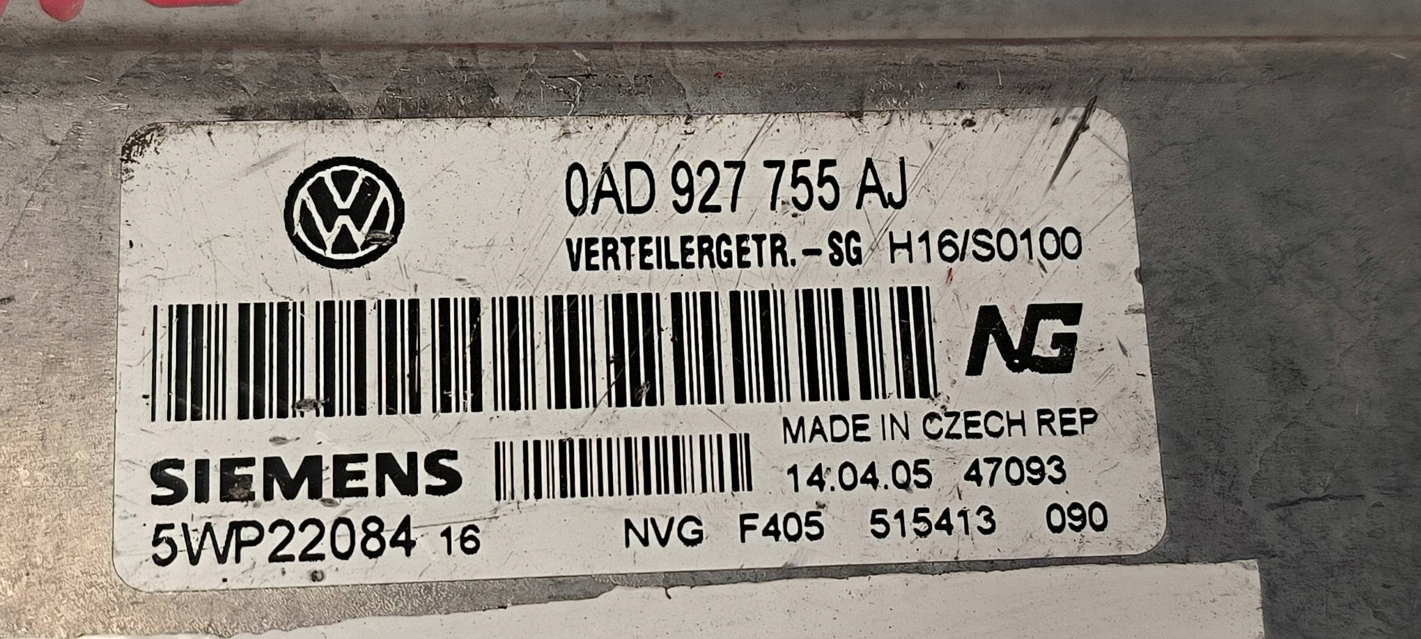 module REDUKTORA 0AD927755AJ VOLKSWAGEN TOUAREG