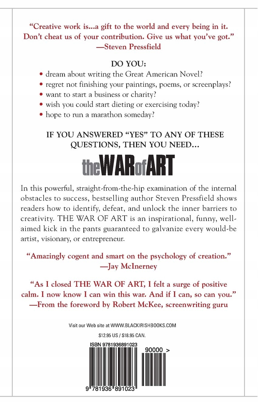 The War of Art - Steven Pressfield ISBN 9781936891023