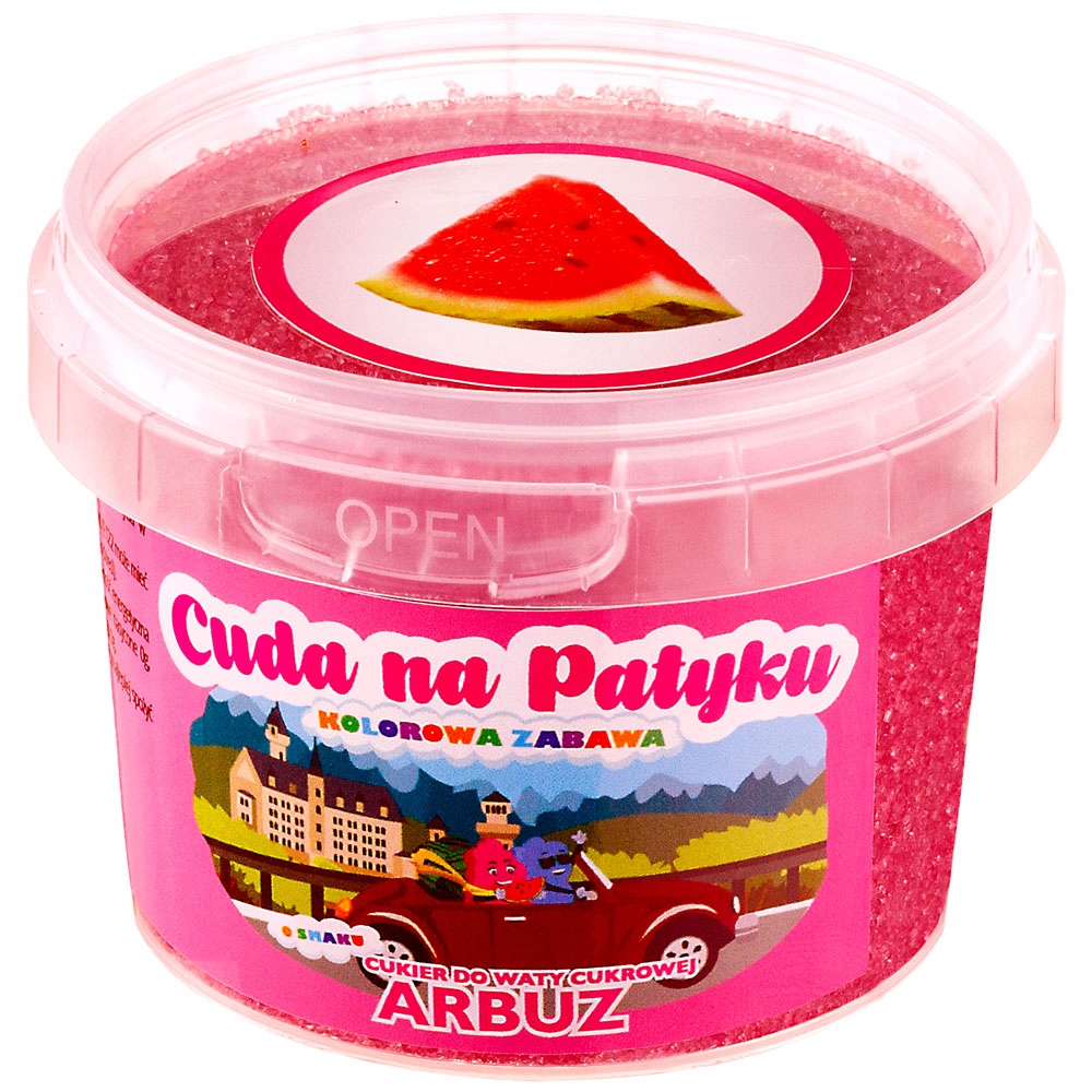 KOLOROWY Cukier do Waty Cukrowej do Maszyny Smakowy PATYCZKI ZESTAW 12x100g W zestawie cukier miarka patyczki inne