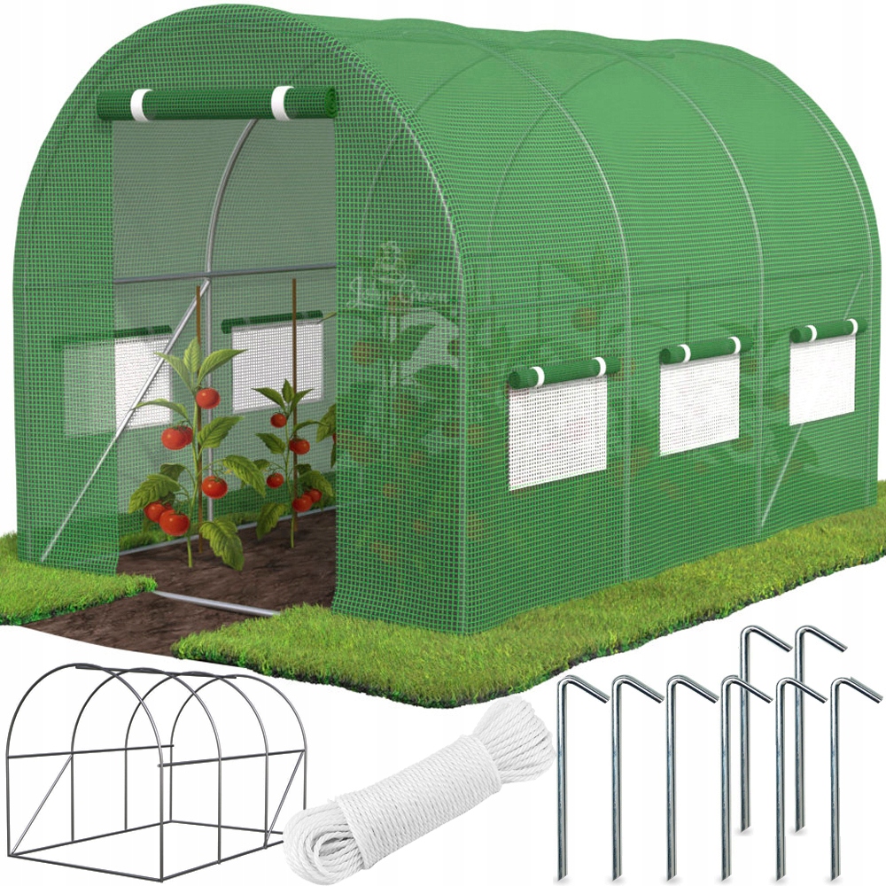 MOCNY TUNEL OGRODOWY FOLIOWY SZKLARNIA FOLIA NAMIOT UV 2x3x2m WIELOSEZONOWY