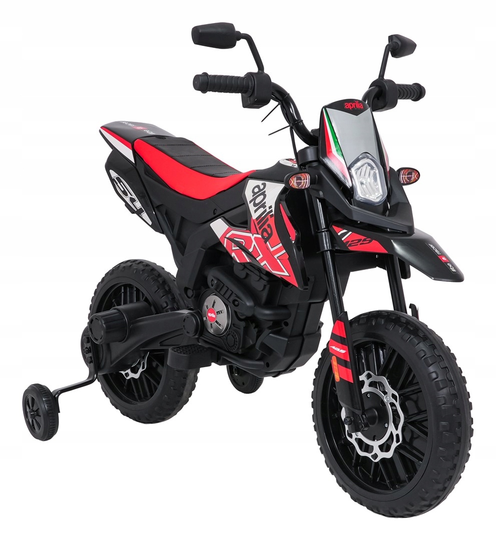 Pojazd Motor Na Akumulator Aprilia Rx Dla Dzieci 2x35W Pianka Eva Led Audio
