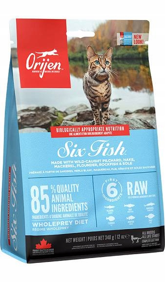 Orijen Cat Six Fish Sucha Karma 340g