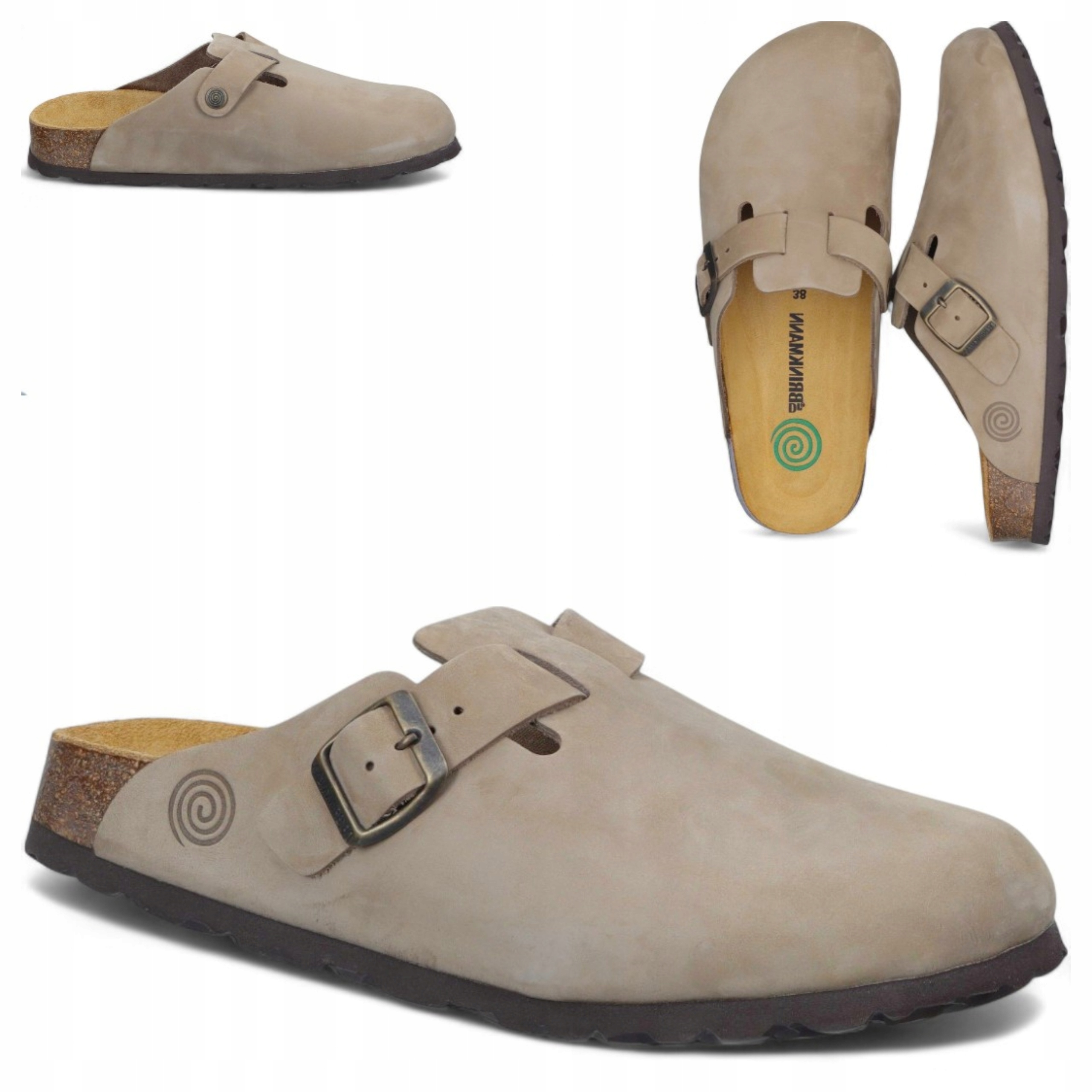 Pohodlné Nazouváky 38 Dr. Brinkmann, zakryté prsty, profilované