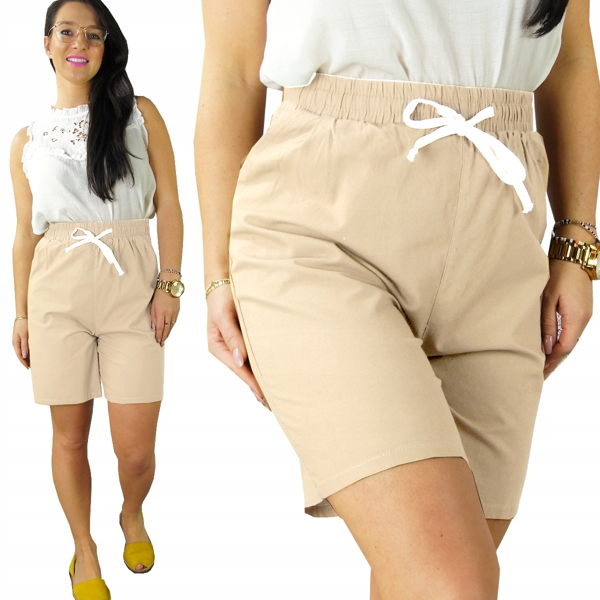 

Krótkie Spodenki szorty Wysoki Stan Kolory, L/XL