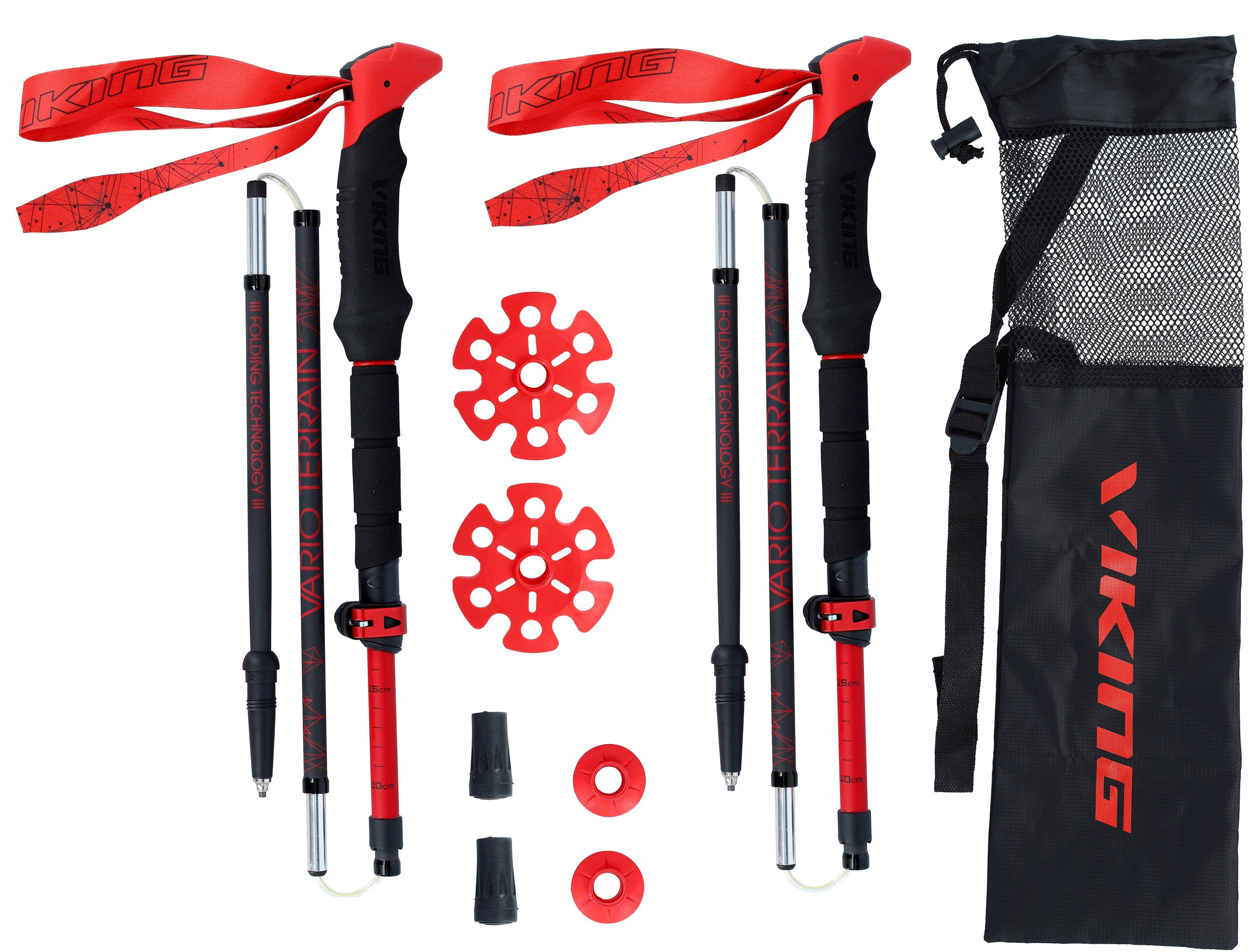 Kije Kijki Trekkingowe Viking Spider Fs Karbon Składane Lekkie