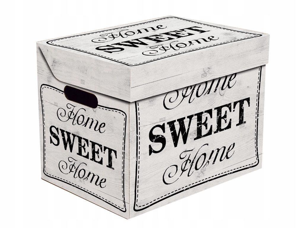 

Mocne pudełka użytkowe na ubrania sweet home biały