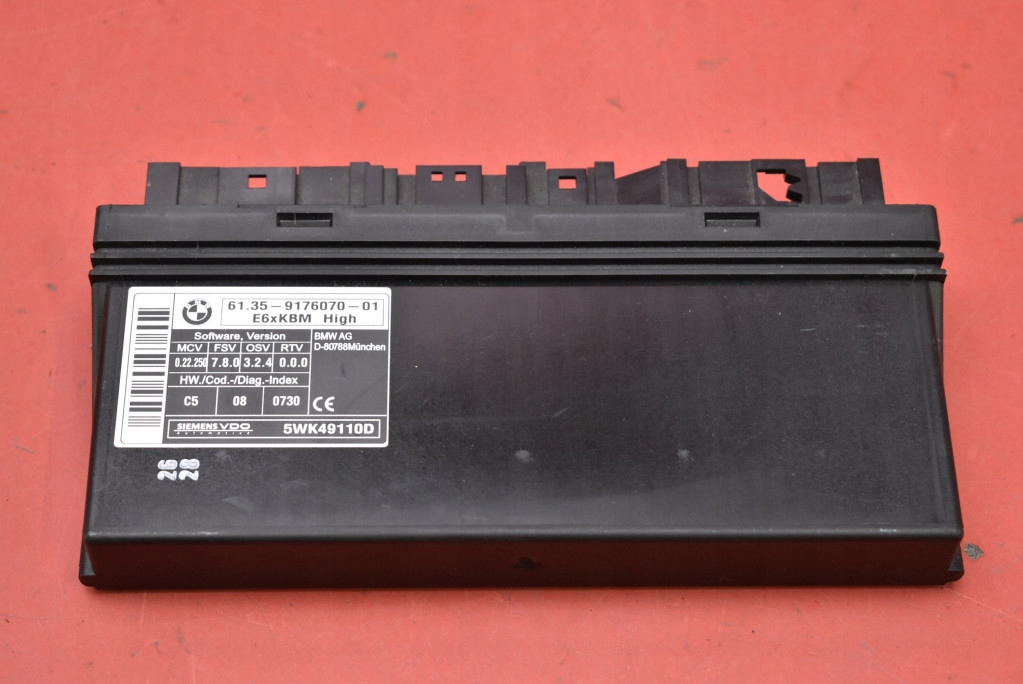 comfort control unit 9176070-01 BMW E60 E61 2.0 D 177 KM 07-10