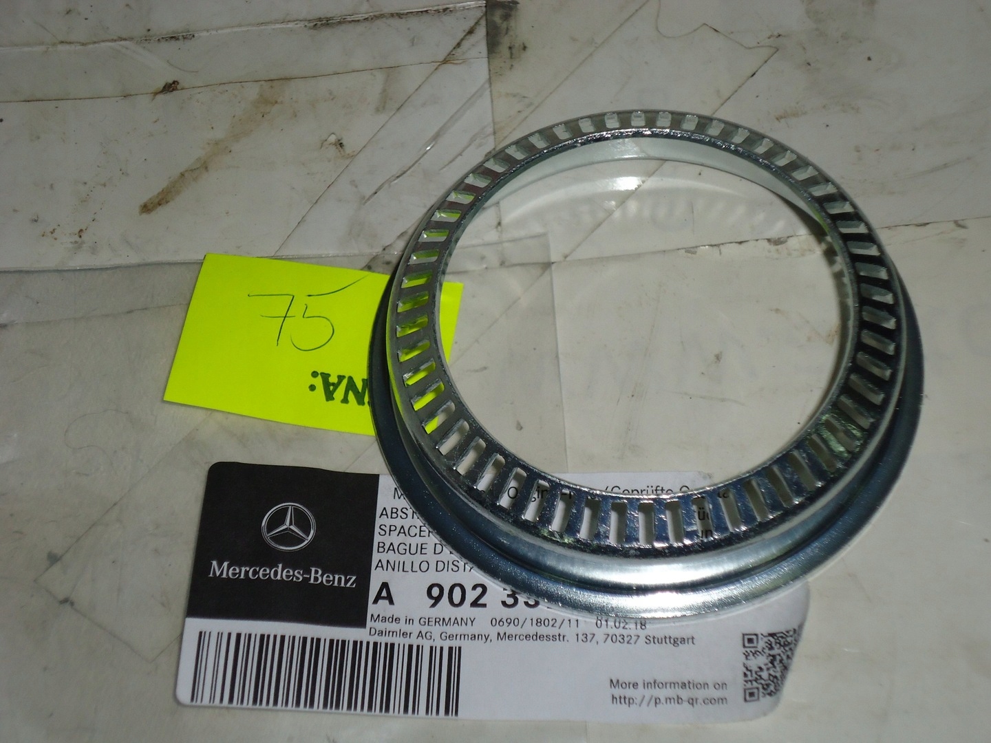 KORONKA ABS PIERŚCIEŃ BIEŻNIA ABS VOLKSWAGEN LT 95 - 06 R