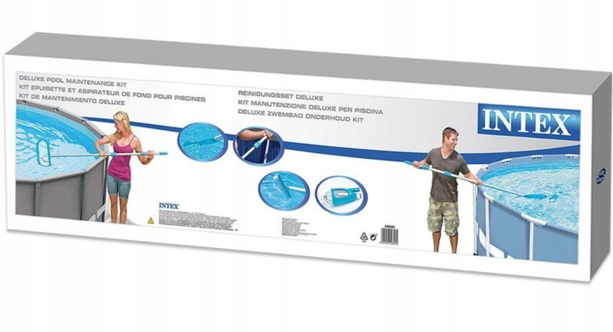 Zestaw do czyszczenia basenu odkurzacz INTEX 28003 Waga produktu z opakowaniem jednostkowym 3.4 kg