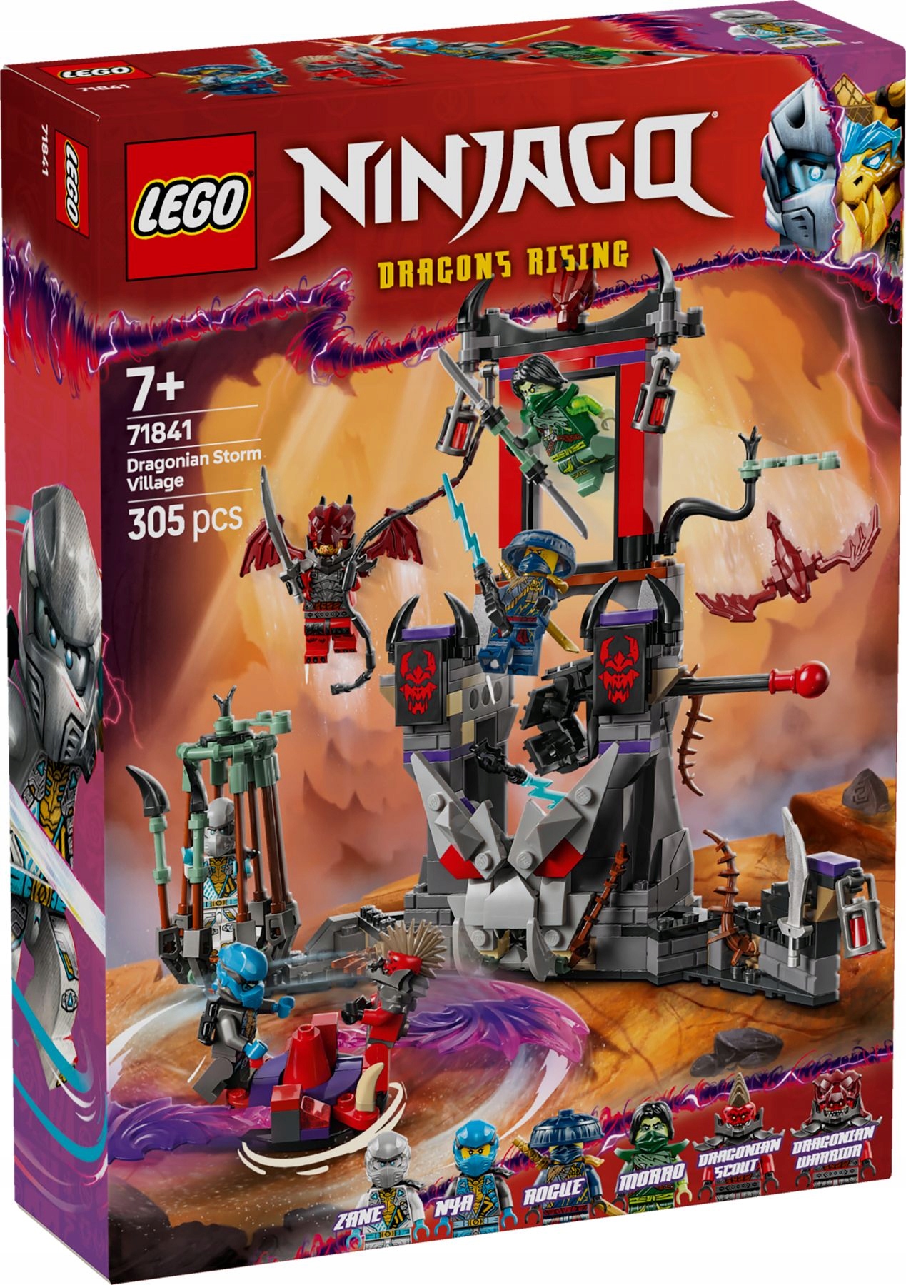 stavebnice Lego Ninjago 71841 Bouřková vesnice Dragonů