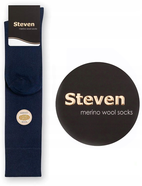 

Podkolanówki steven Merino Wool 130 granat 38-40