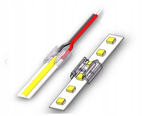 ZŁĄCZKA ŁĄCZNIK TAŚM LED COB UNIWERSALNY 4w1 10mm