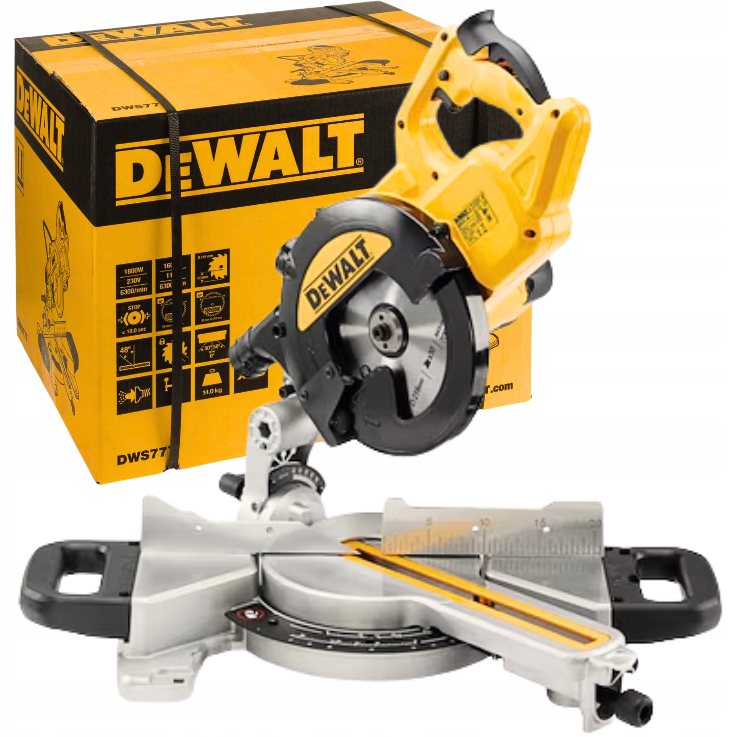 Piła Pilarka Ukosowa 1300 W 216 MM DWS773 Dewalt