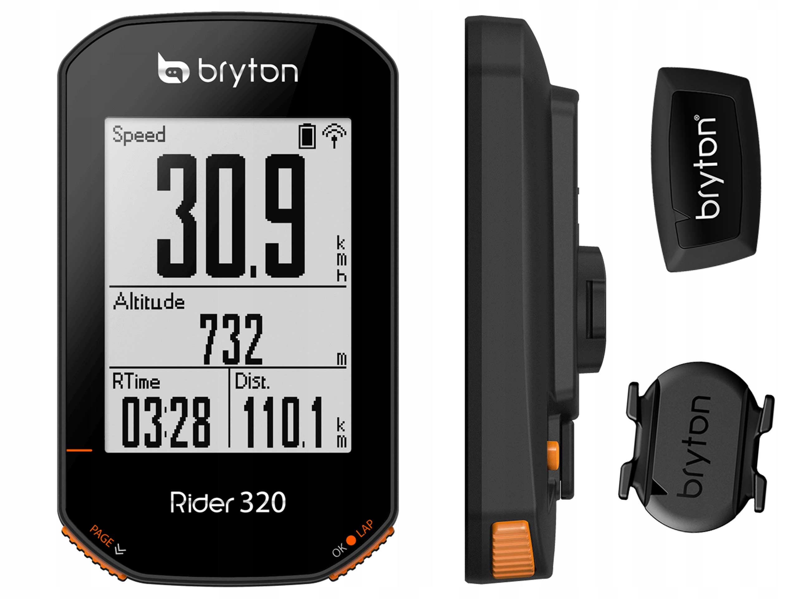 Počítadlo Počítač Jízdních Kol Bryton Rider 320T Cad+hrm