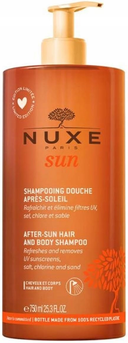 Nuxe Sun żel pod prysznic po opalaniu do ciała i włosów 750ml
