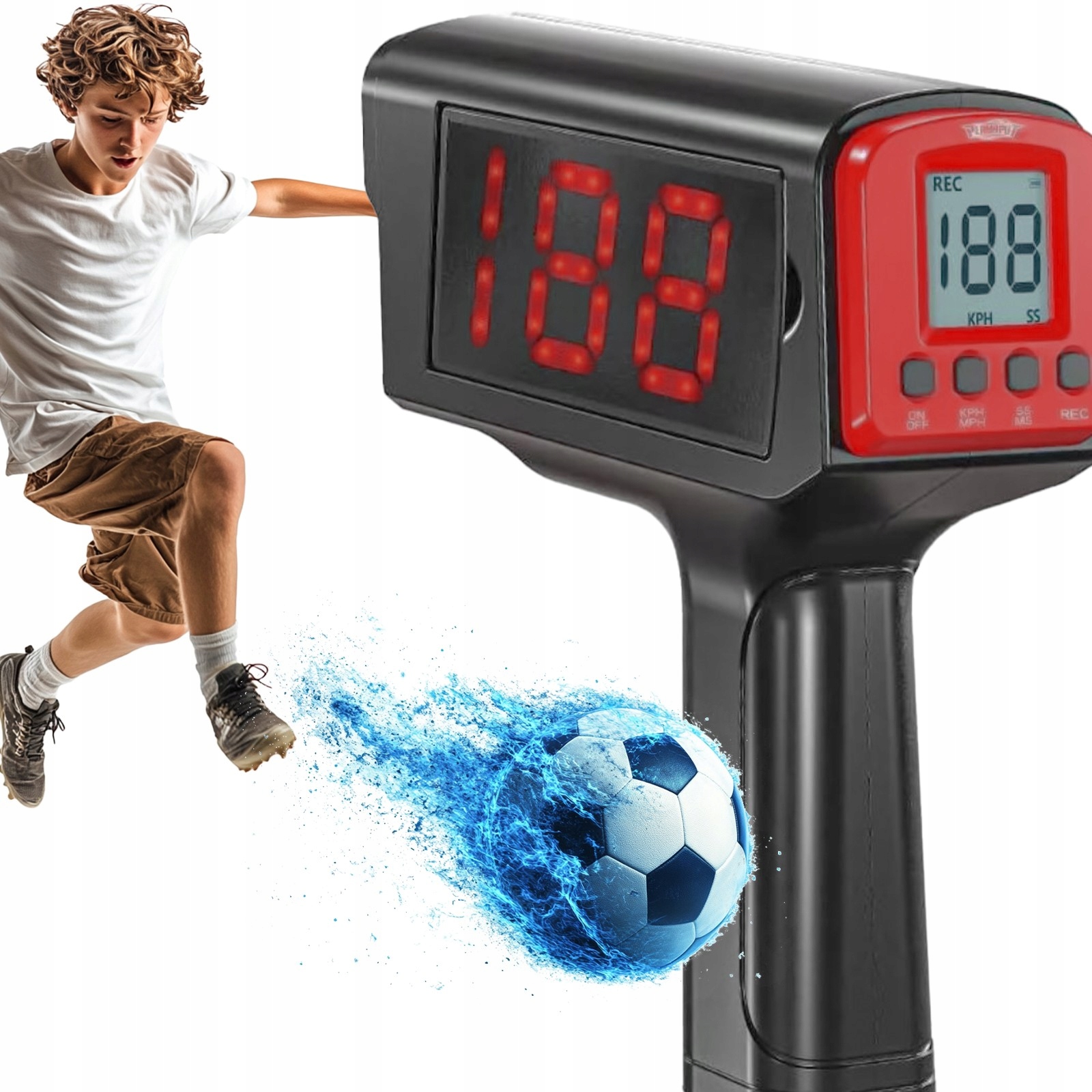 Moderní Sportovní Radar Pro Měření Rychlosti Míče S Dvojitým Displejem