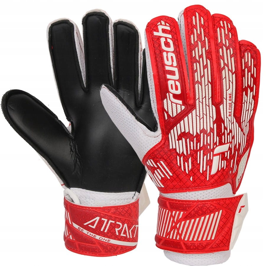 Rękawice Reusch Attrakt Solid Junior 54 72 016 8905 Biały, 7,5