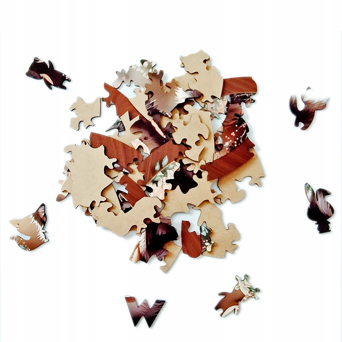 Puzzle drewniane WOOD YOU DO | Wolf | 40 elementów | XL Materiał drewno