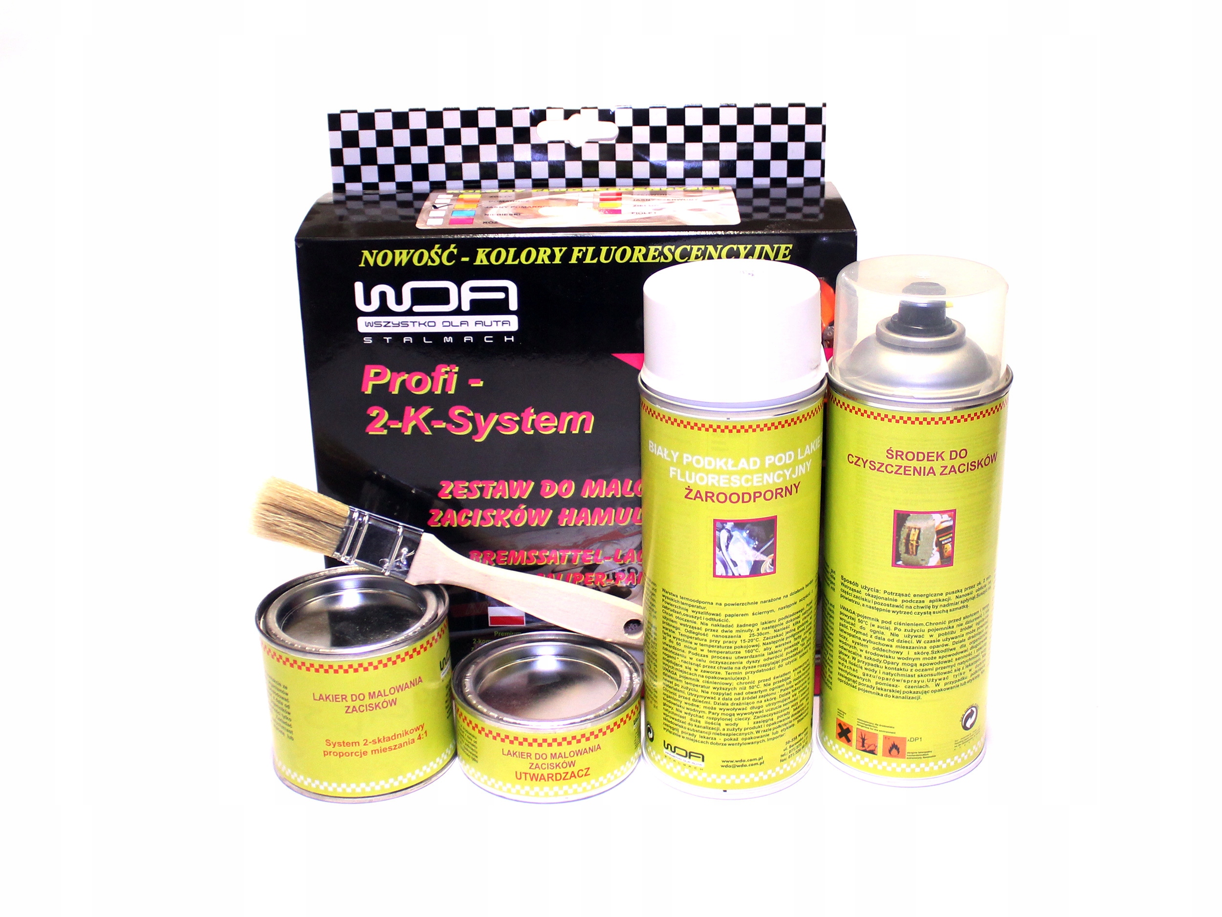 ZESTAW DO MALOWANIA ZACISKÓW FLUOR NEON FIOLET