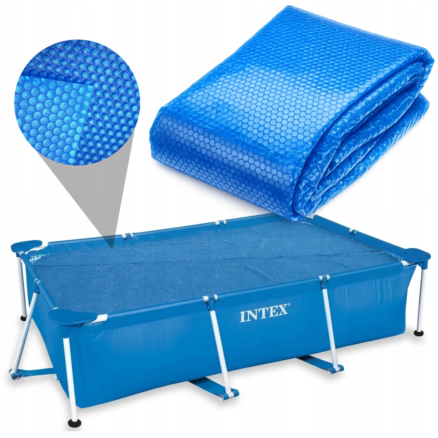 Krycí Plachta 220µm do bazénu na bazén Inter Prism Frame 300x200x75 Silný