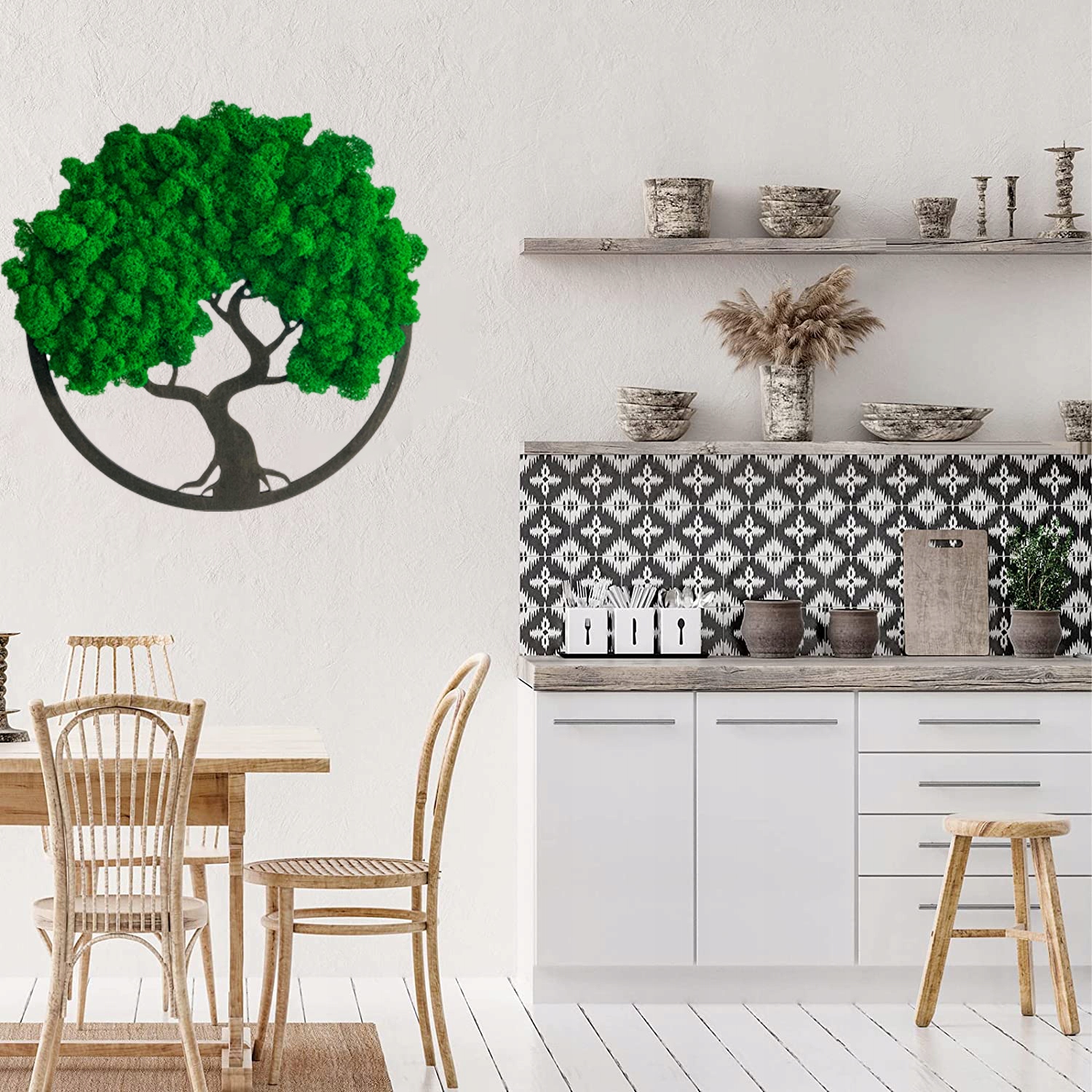 Drzewko NA PREZENT mech chrobotek OBRAZ na ściane drzewko BONSAI 30 cm Stan opakowania oryginalne