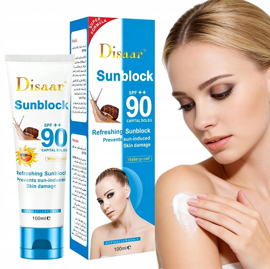 Krém s filtrem Spf 90 Pa++ Vysoká ochrana Uva Hydratační Voděodolný 100 ml