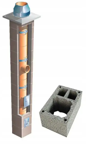 Keramický systémový komín Brata Standard SW2 fi 160 14 m krb 36x55 cm