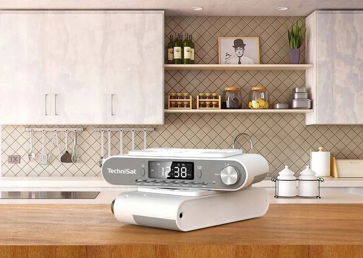 TECHNISAT RADIO KUCHENNE PODWIESZANE PODSZAFKOWE BLUETOOTH FM LAMPKA LED Ustawianie częstotliwości automatyczne