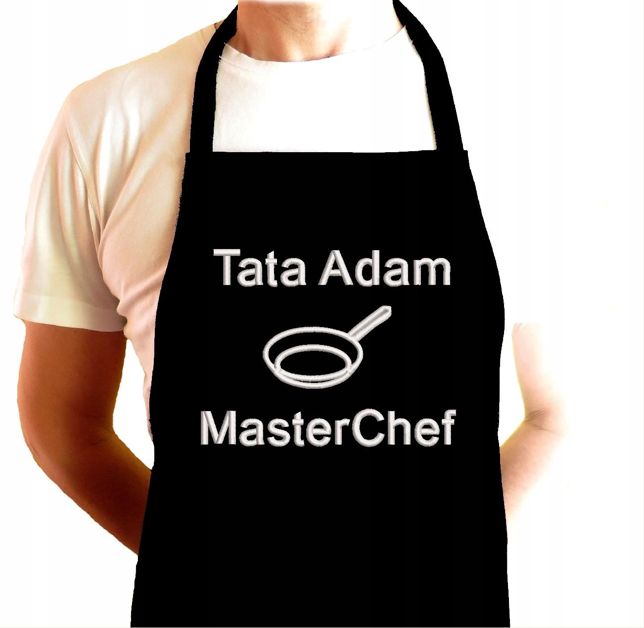 Fartuch Masterchef dárek ke Dni Otců pro tatínka, tchána, jméno nápis, výšivka