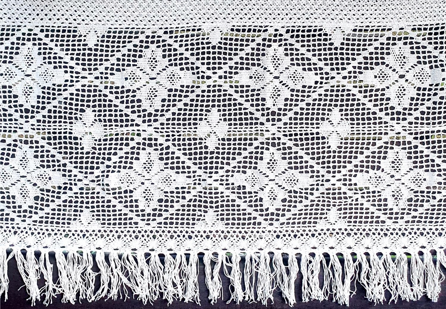 Dekorační záclona Jagna 60 x 1000 cm barva bílá