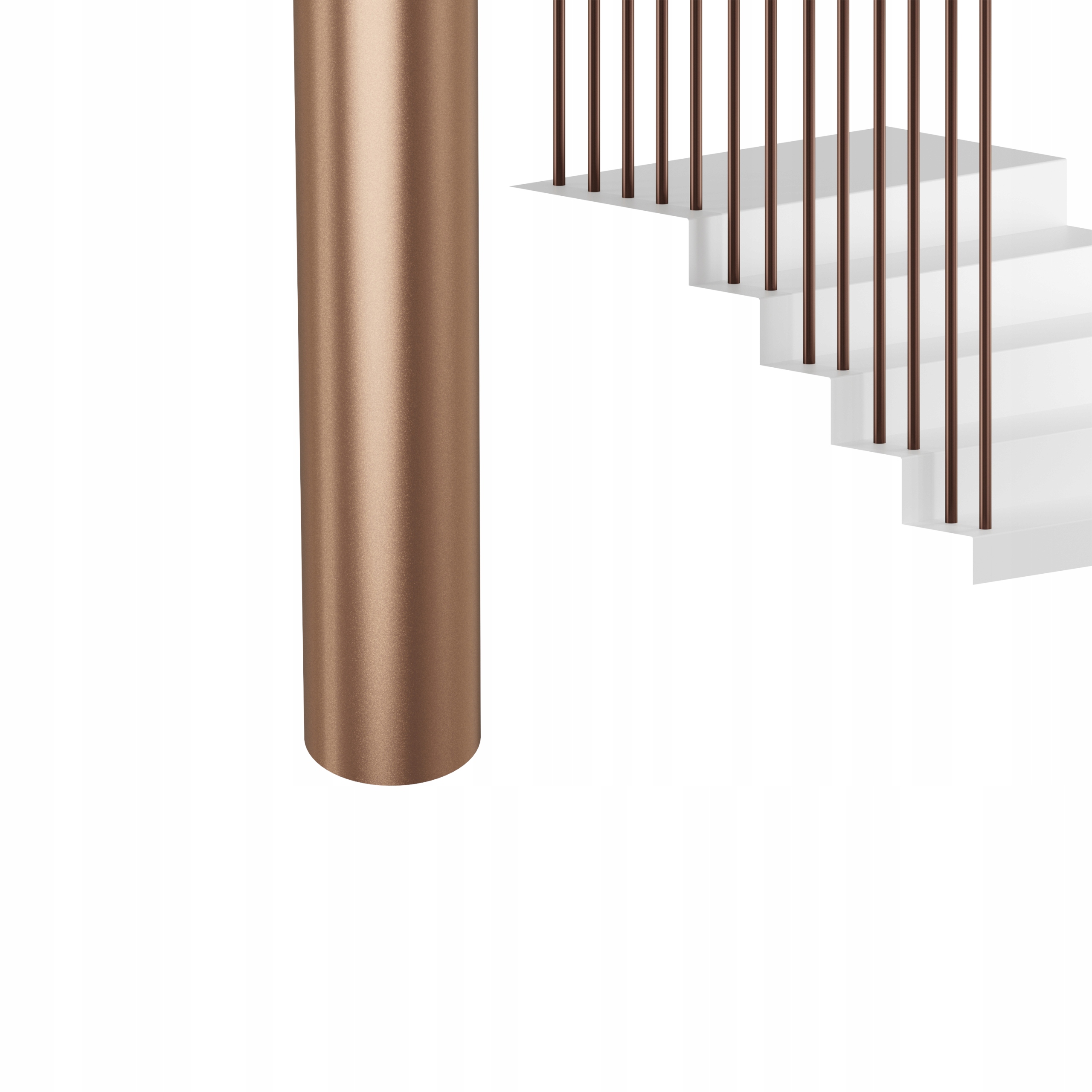 Zábradlí Na Schody Barierka Tralka Sloupek Měď 25 mm 400 CM Harfa II