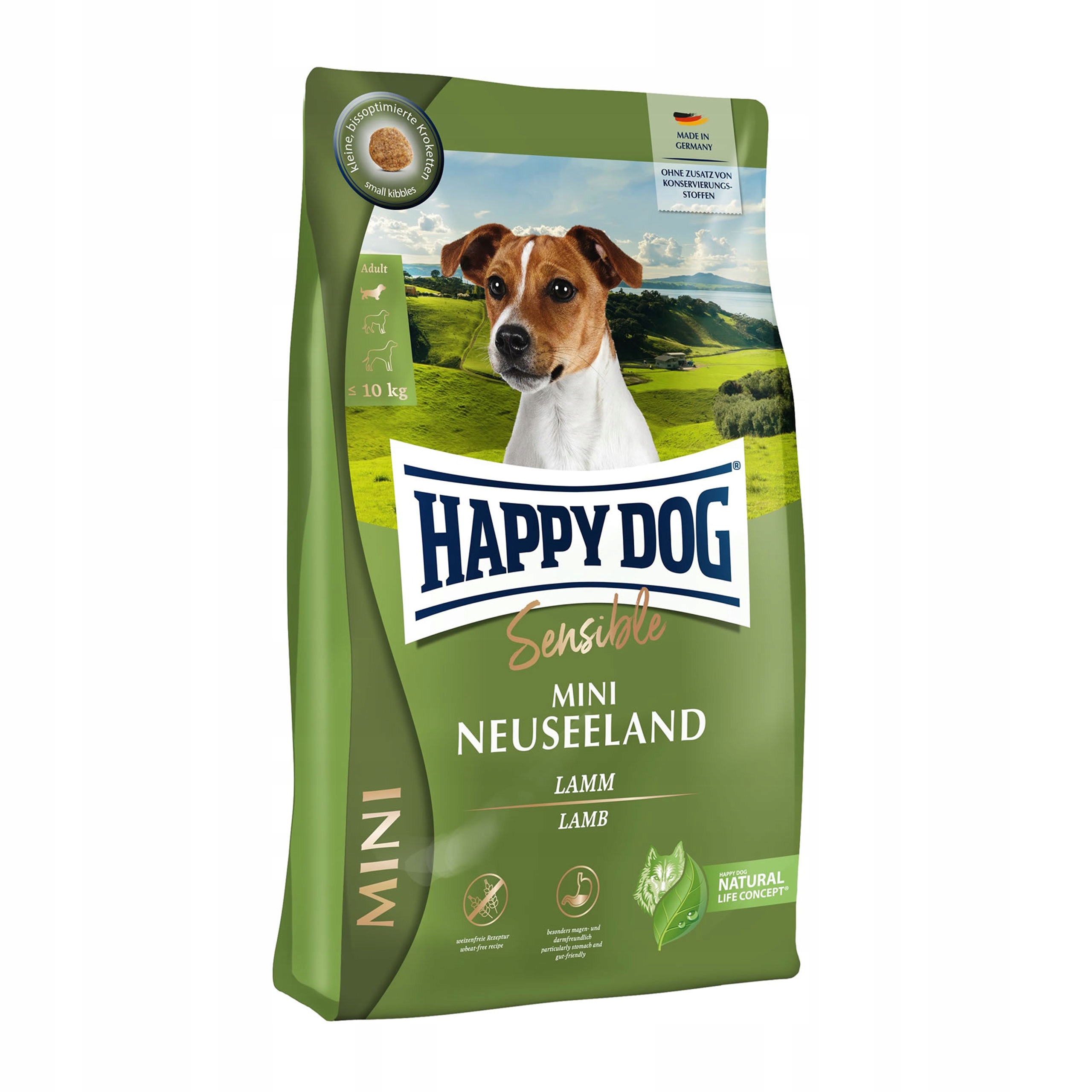 Levně Happy Dog Sensible Mini Neuseeland Suché krmivo pro psy jehněčí Top 10 kg