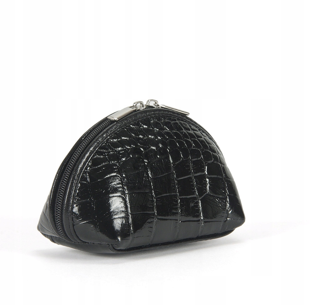 

Kosmetyczka Skórzana Etui Naturalna Czarna Skóra