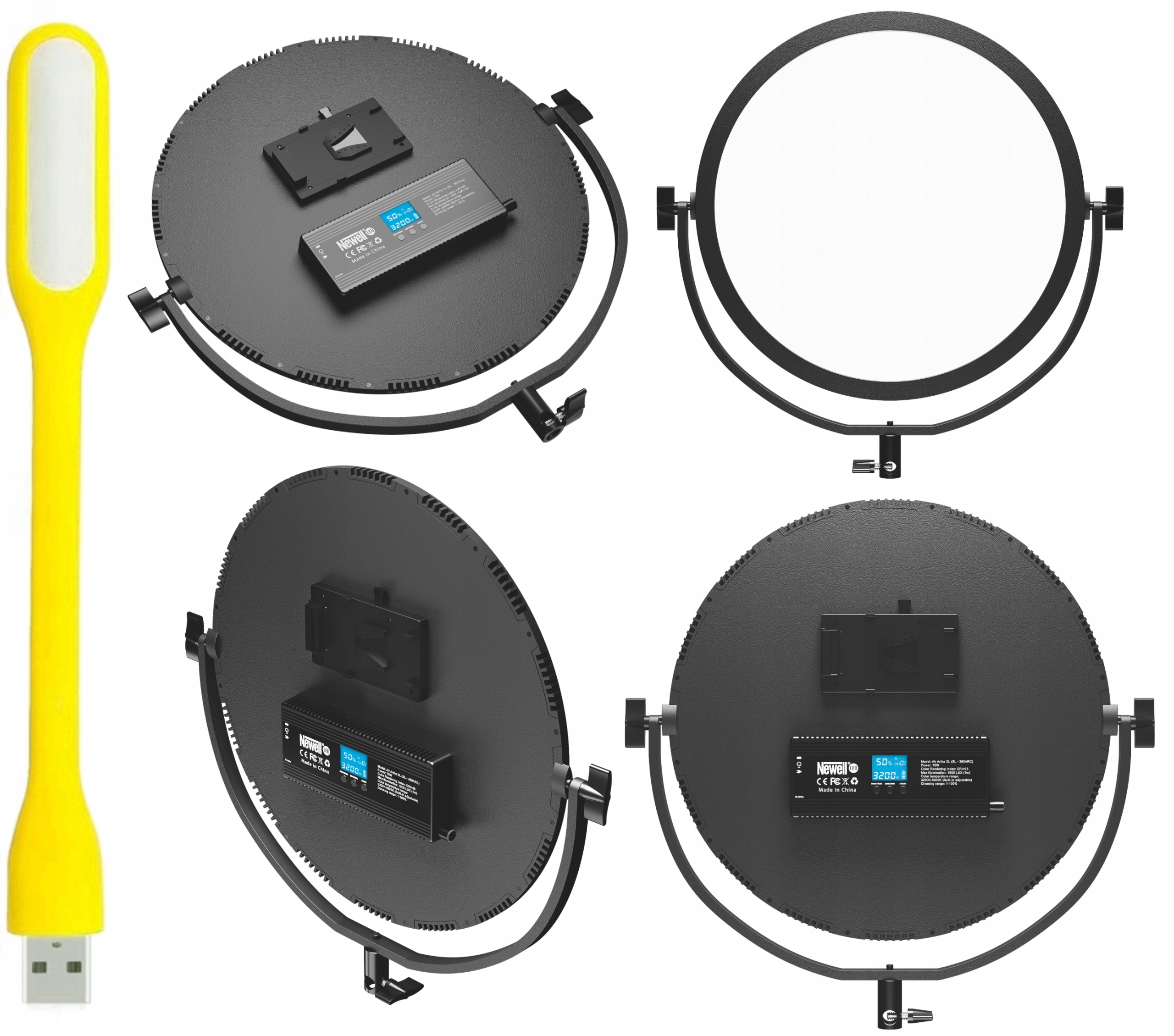 Lampa Led Newell Air Artha XL 70W 3200 K 5600 K Pokrowiec Pilot