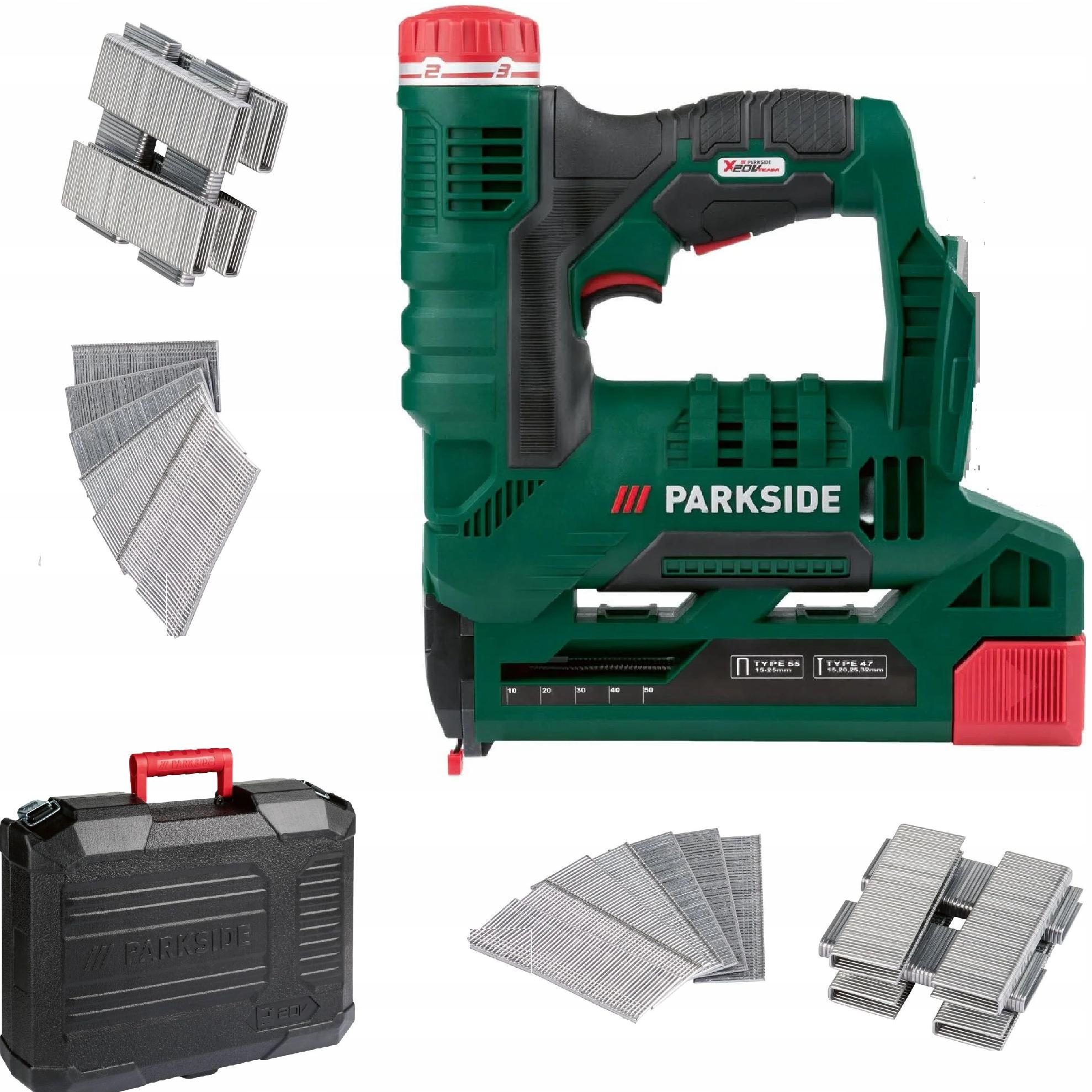 

Parkside Akumulatorowy zszywacz Pat 20 sztyfciarka