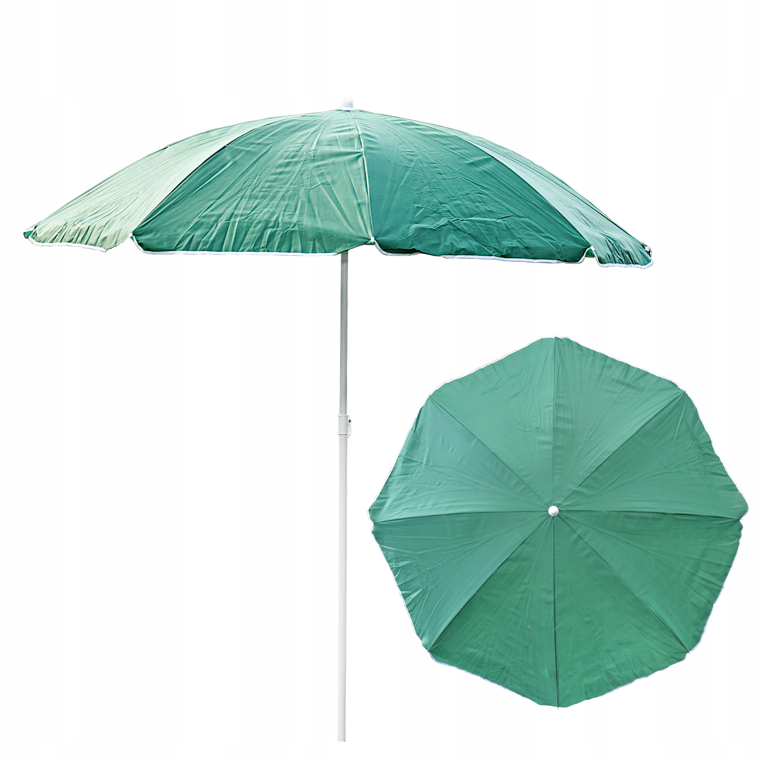 

Parasol Ogrodowy Plażowy ø180cm Zielony Lekki