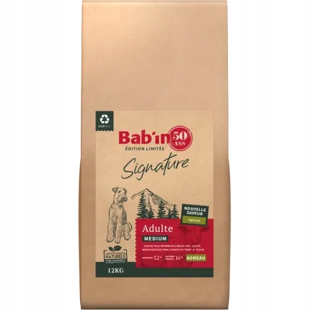 Bab'in Signature Medium Adult bohatý na jehněčí maso pro střední psy 12 kg