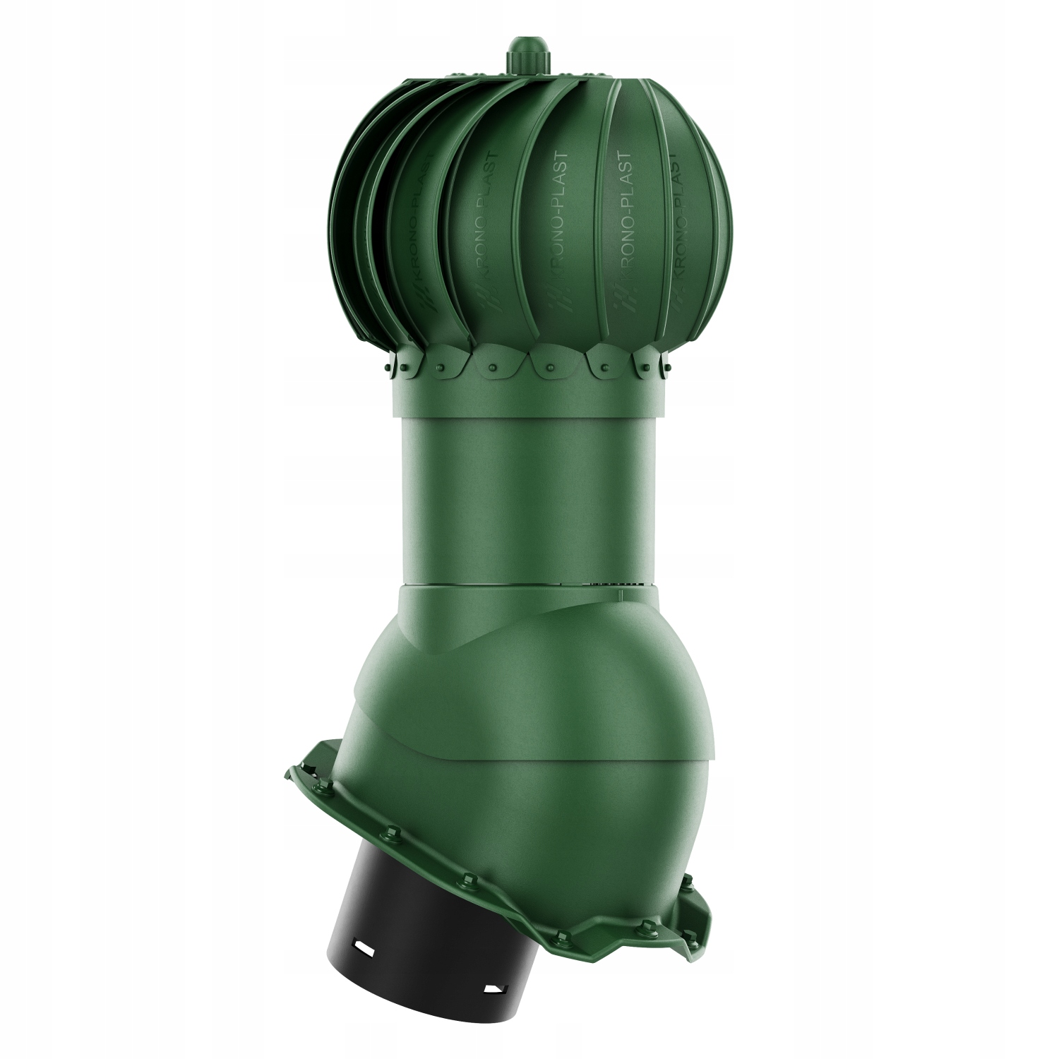 Větrací komín Otočný kulatý fi125 Trapez T14 Zelený 6020