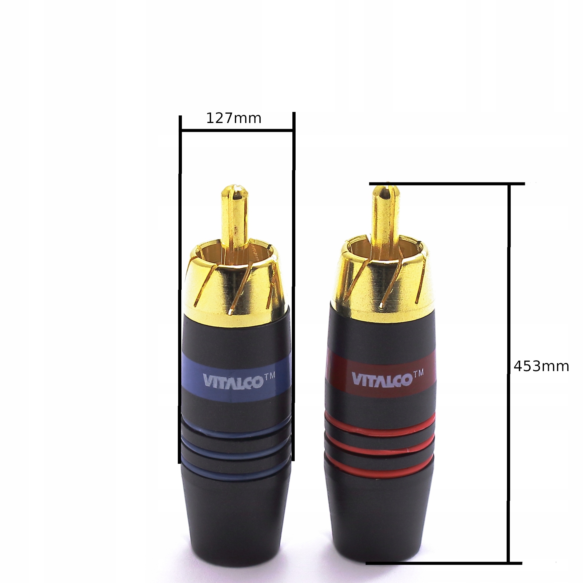 WTYK RCA CINCH 6,7MM RW570 VITALCO KOMPLET 2 SZT. Kod producenta 08833