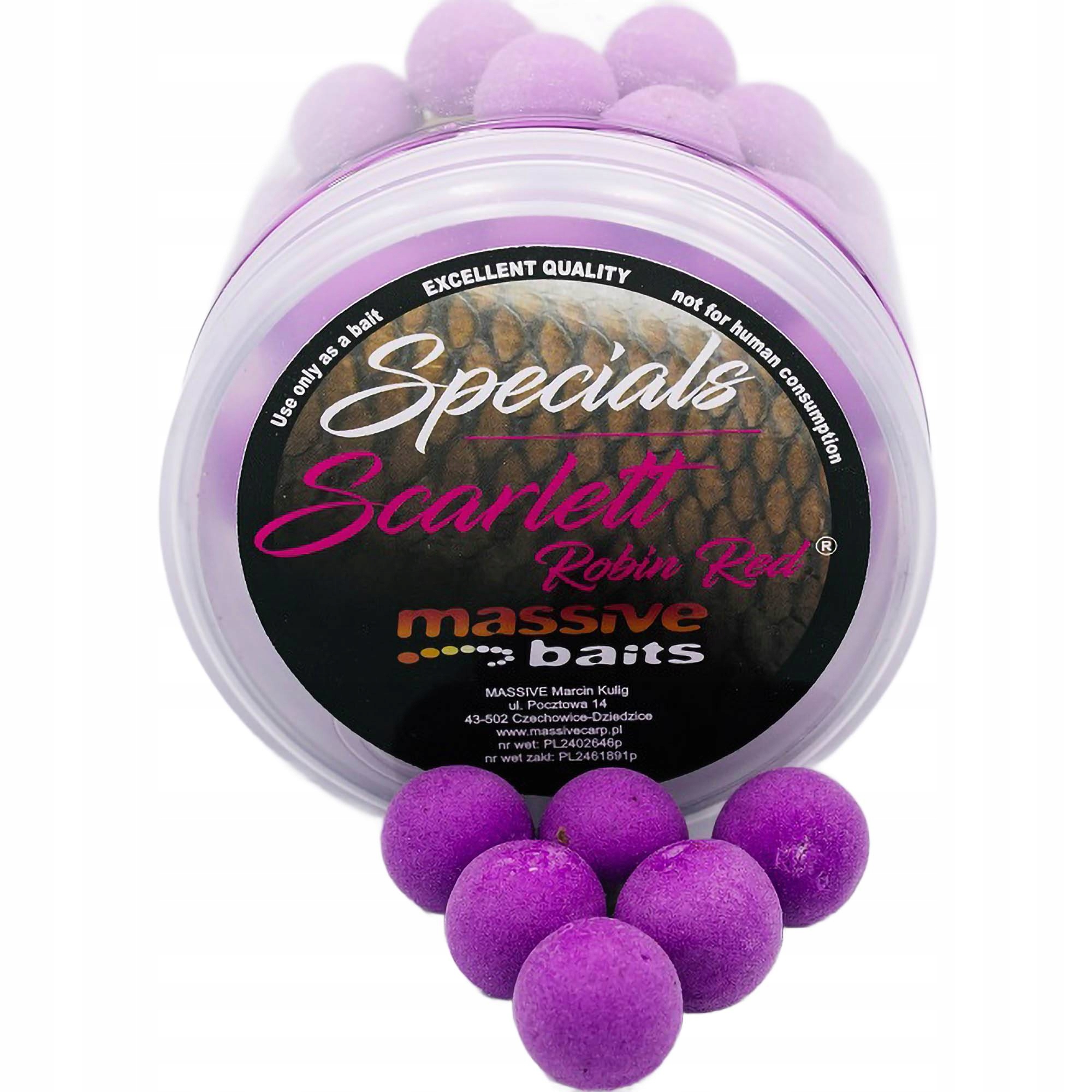 Massive Baits Scarlett Pop Ups 11mm Kulki Haczykowe