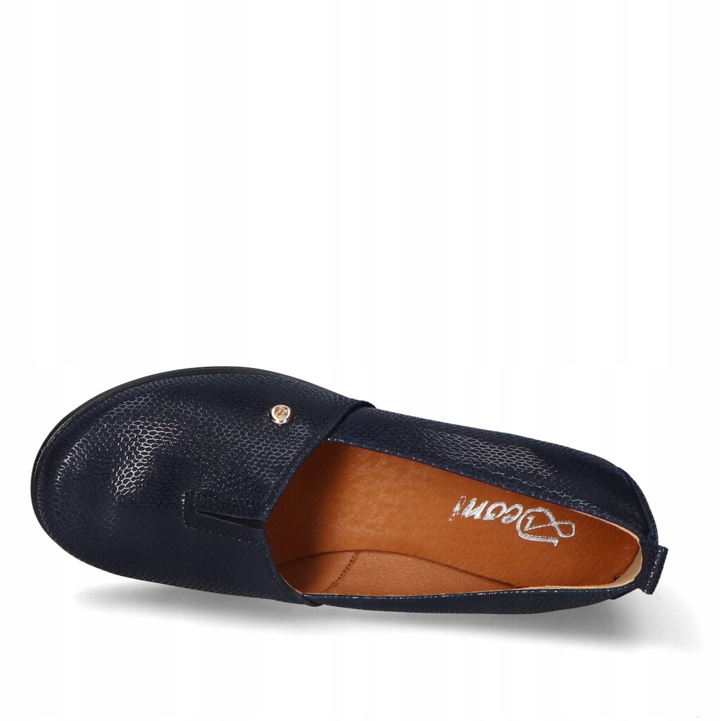 Półbuty Deoni 692 Granat Lico 40 Długość wkładki 26 cm