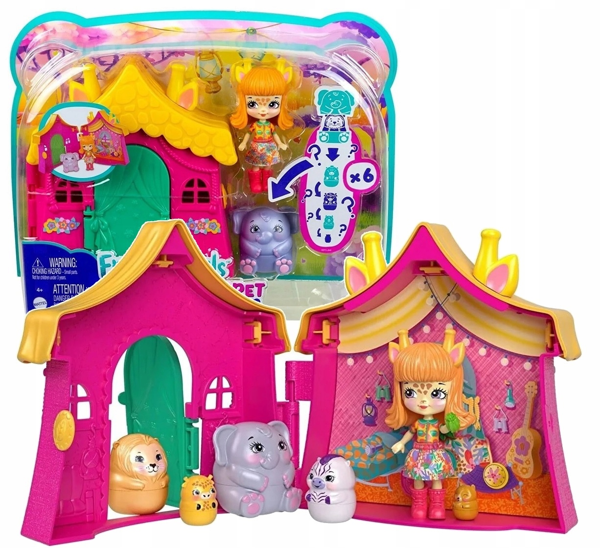

Enchantimals Lalka Griselda Giraffe Domek Zwierząt