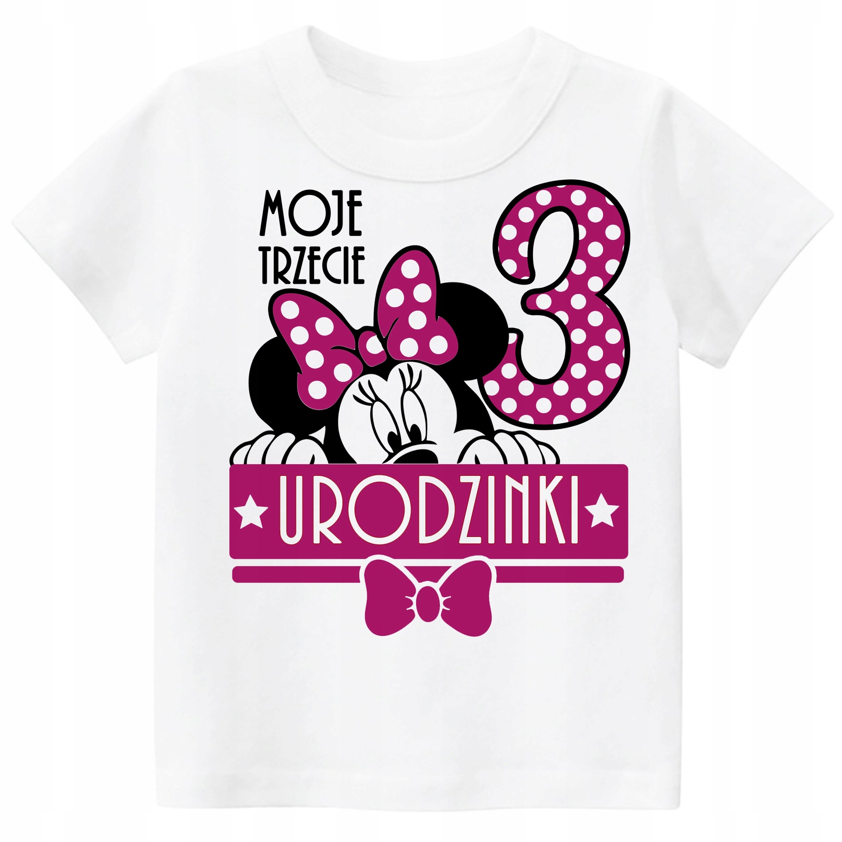 

Koszulka bluzka 3 Urodziny Myszka Minnie r. 104