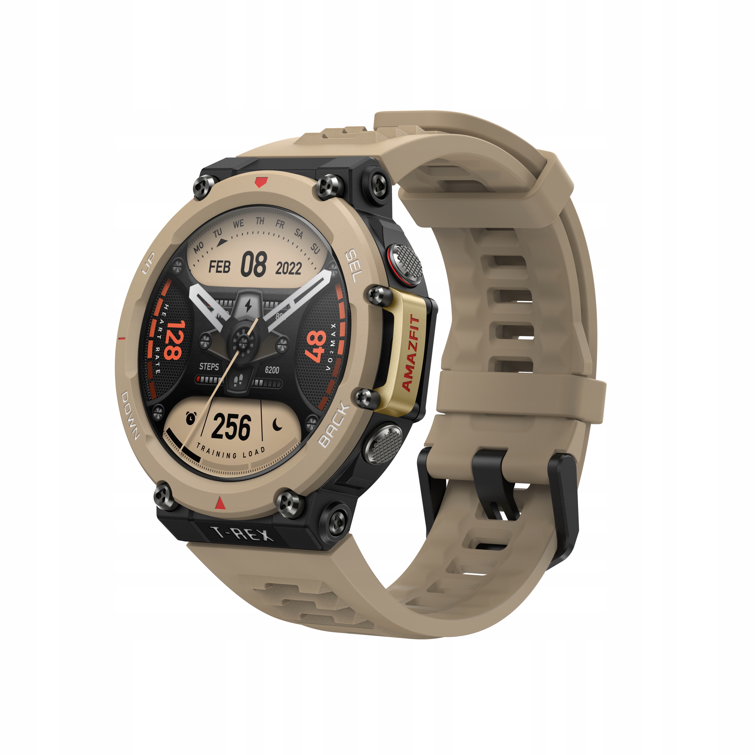 Smartwatch Amazfit T-Rex 2 Desert Khaki beżowy