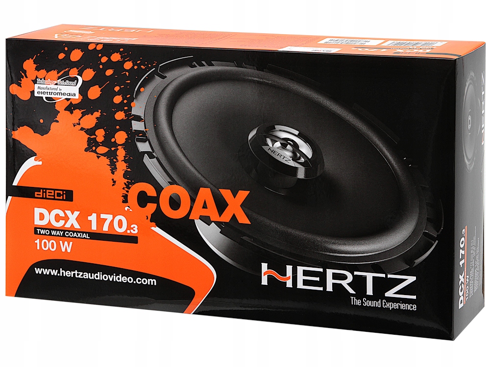 4 GŁOŚNIKI SAMOCHODOWE HERTZ 165MM DO VW GOLF 6 NEW BEETLE VAG PRZÓD + TYŁ Moc muzyczna PMPO 100 W