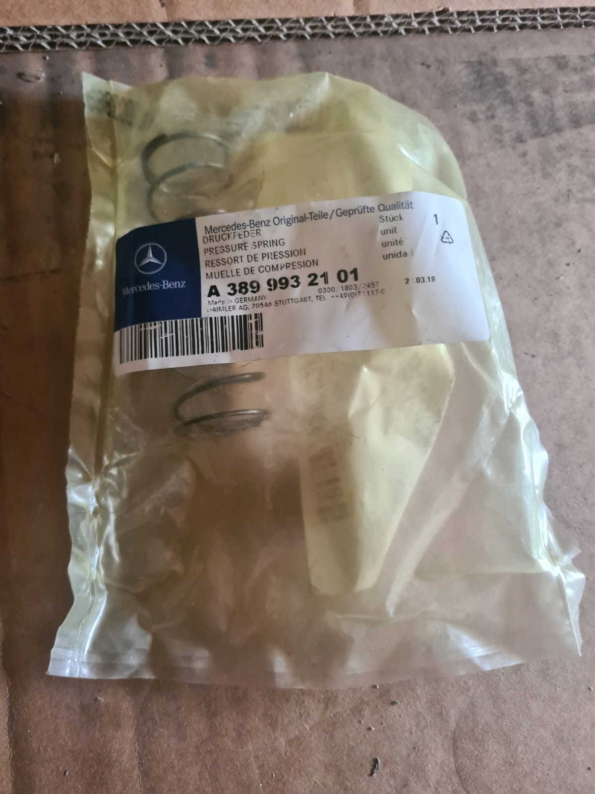 SPREZYNA СІТКА МАСЛА MERCEDES ACTROS A3899932101