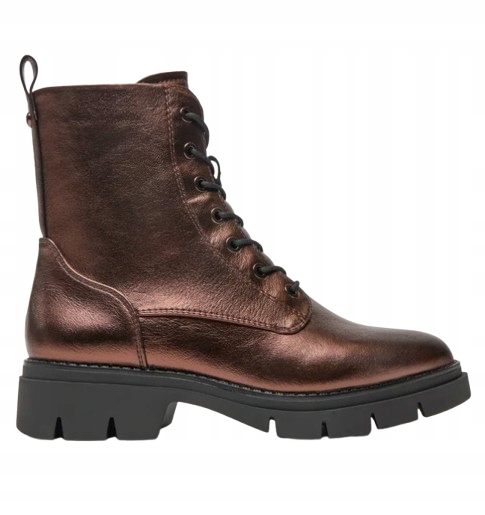 Tamaris Hnědé Dámské Kotníkové Boty Z Metalické Syntetické Kůže 40 Kč