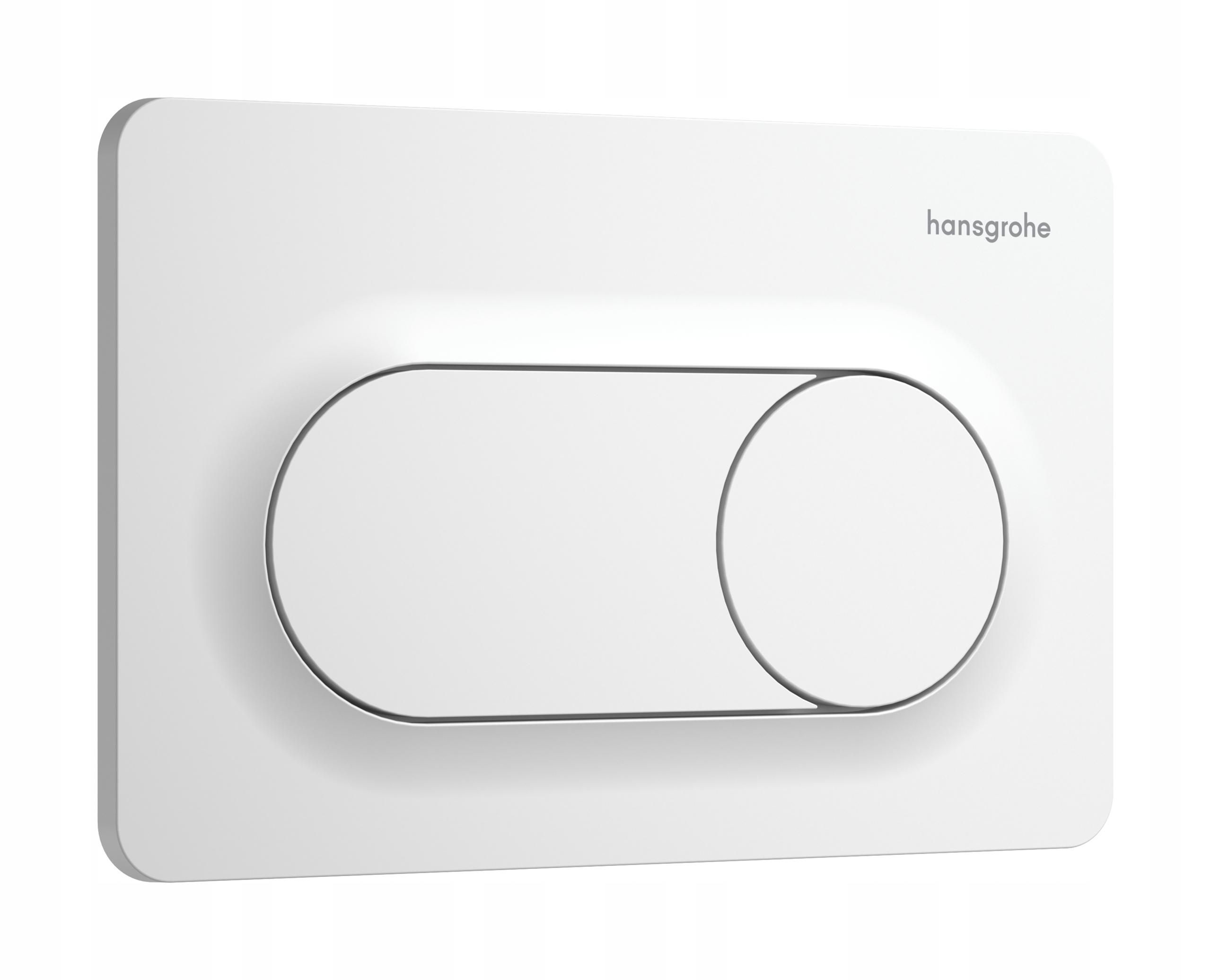 Wc splachovací tlačítko hansgrohe iFrame Original S bílá matná barva